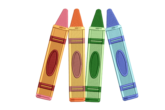 Colorful Crayons: A Vibrant Addition to Your Embroidery Projects
