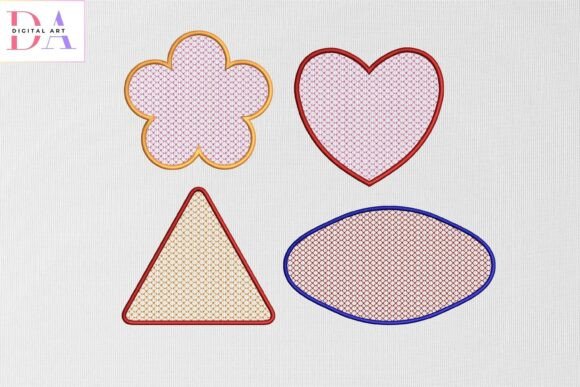 Heart Flower Triangle Oval: A Strategic Approach to Embroidery Design