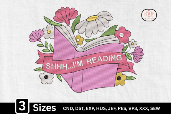 I’m Reading Boho Floral Book Lover Design