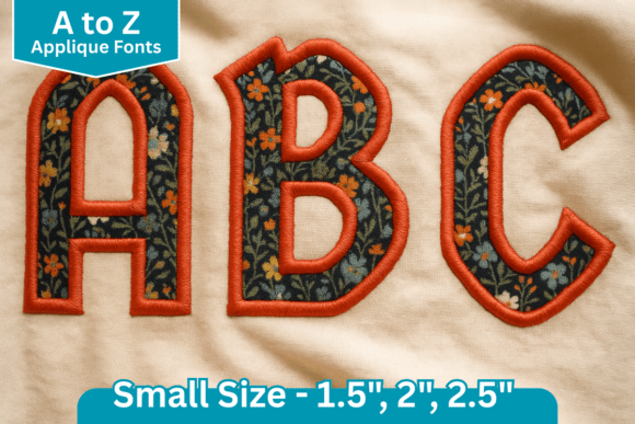 Metro Block Applique Embroidery Font: A Bold Design Choice