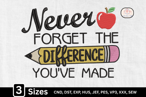 Never Forget the Difference You’ve Made Design