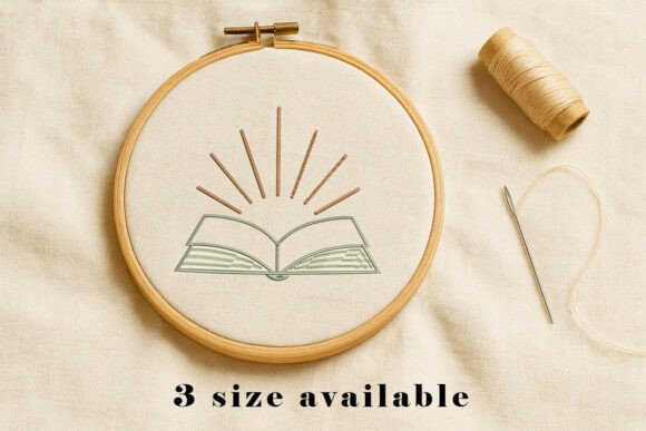 Open Book Light Rays Embroidery Design: A Strategic Approach to Creative Branding