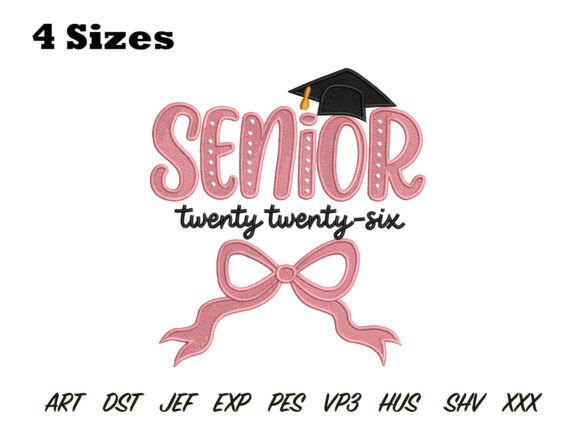 Senior 2026 Embroidery Design: Adding Whimsy to Your Graduation Keepsakes