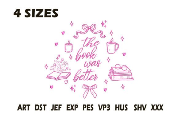 The Book Was Better Embroidery: A Whimsical Touch for Your Fabric Projects
