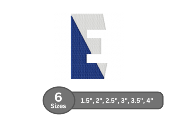 Twin Fill Alphabet - E: A Stylish Embroidery Upgrade